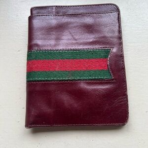 vintage bifold wallet Gucci Sherry Line leather wallet